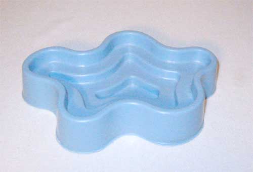 Vaschetta mignon azzurra cm. 20x16x3
