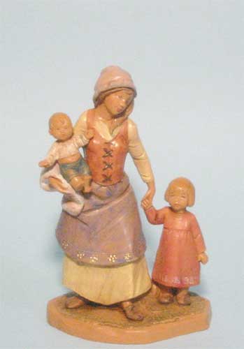 Pastorella con bambini