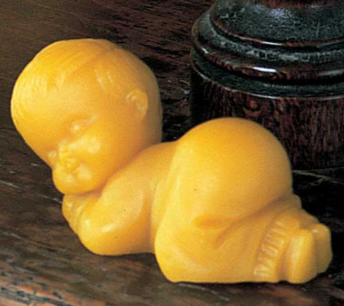 Bimbo in cera d'api cm. 8x4