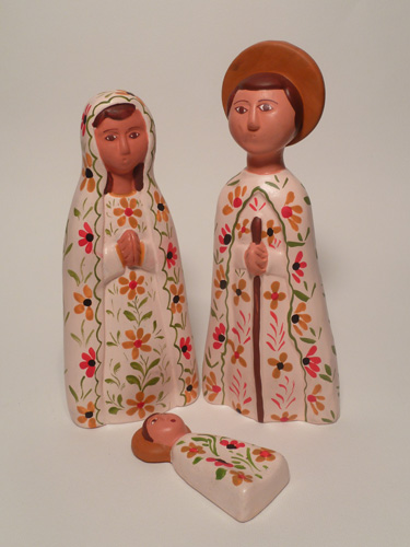 Presepio Masaya Bianco pz. 3 cm. 14,5