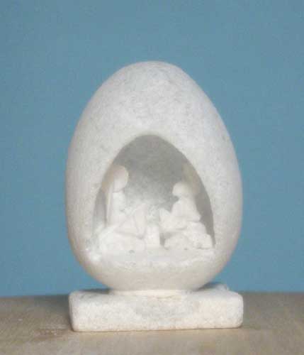 Uova in pietra cm. 4,5
