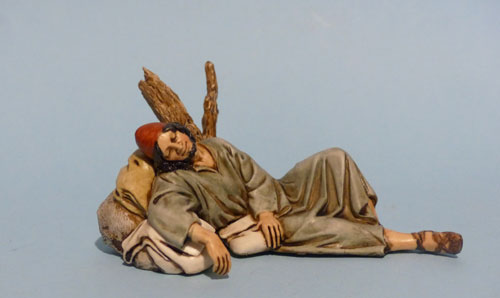 pastore dormiente  cm. 13