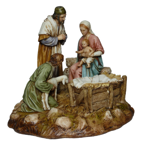 Natività su base cm. 16