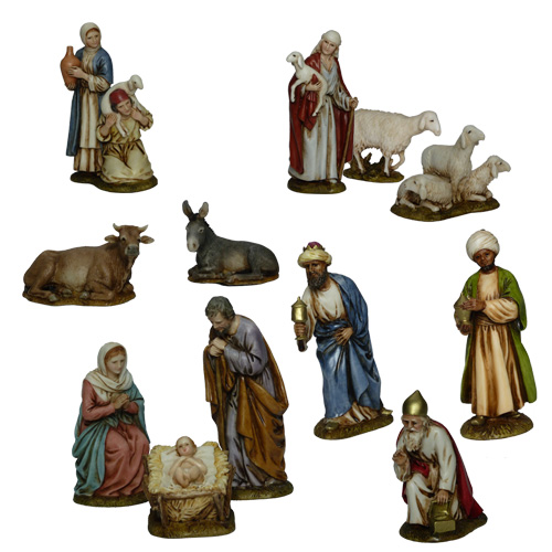 Presepio Completo cm. 11 pezzi 12