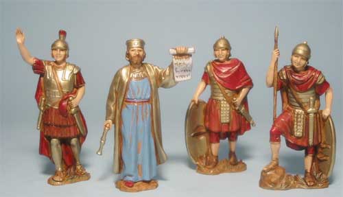 Re Erode, centurione, 2 soldati