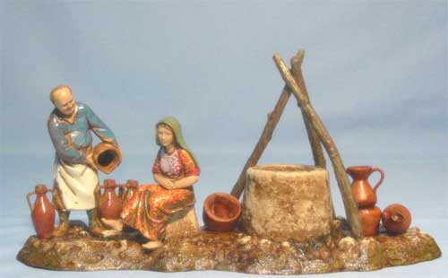 Gruppo famiglia al pozzo