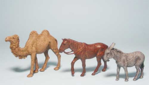 Cammello, cavallo e asino