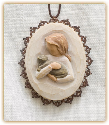 Kindness (girl) Metal-edged Ornament cm. 5,5