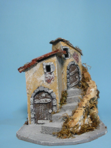 Gruppo case in cartoncino-sughero cm. 14x16x15