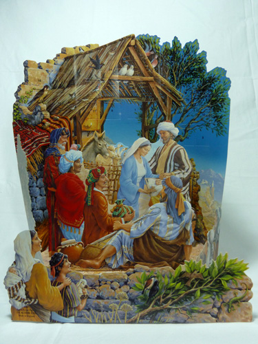 Calendario Avvento 3D cm. 27,5 x 18,5 x 37