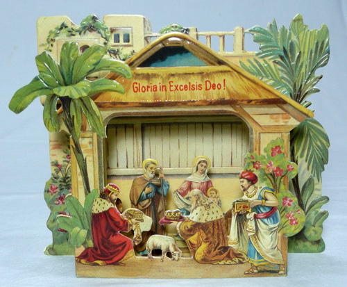 Presepio 3D Shackman capanna cm. 13 x 12 x 2