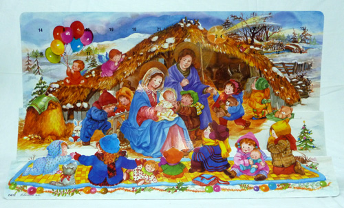 Calendario Avvento EDICROMO 3D cm. 41,5 x 3 x 26