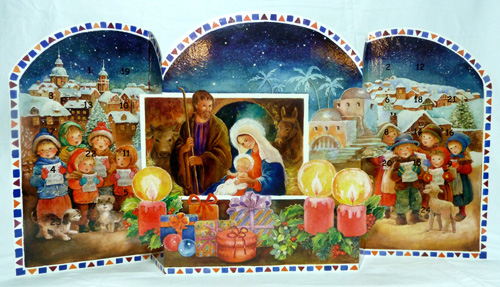 Calendario Avvento EDICROMO 3D cm. 53,5 x 6 x 30